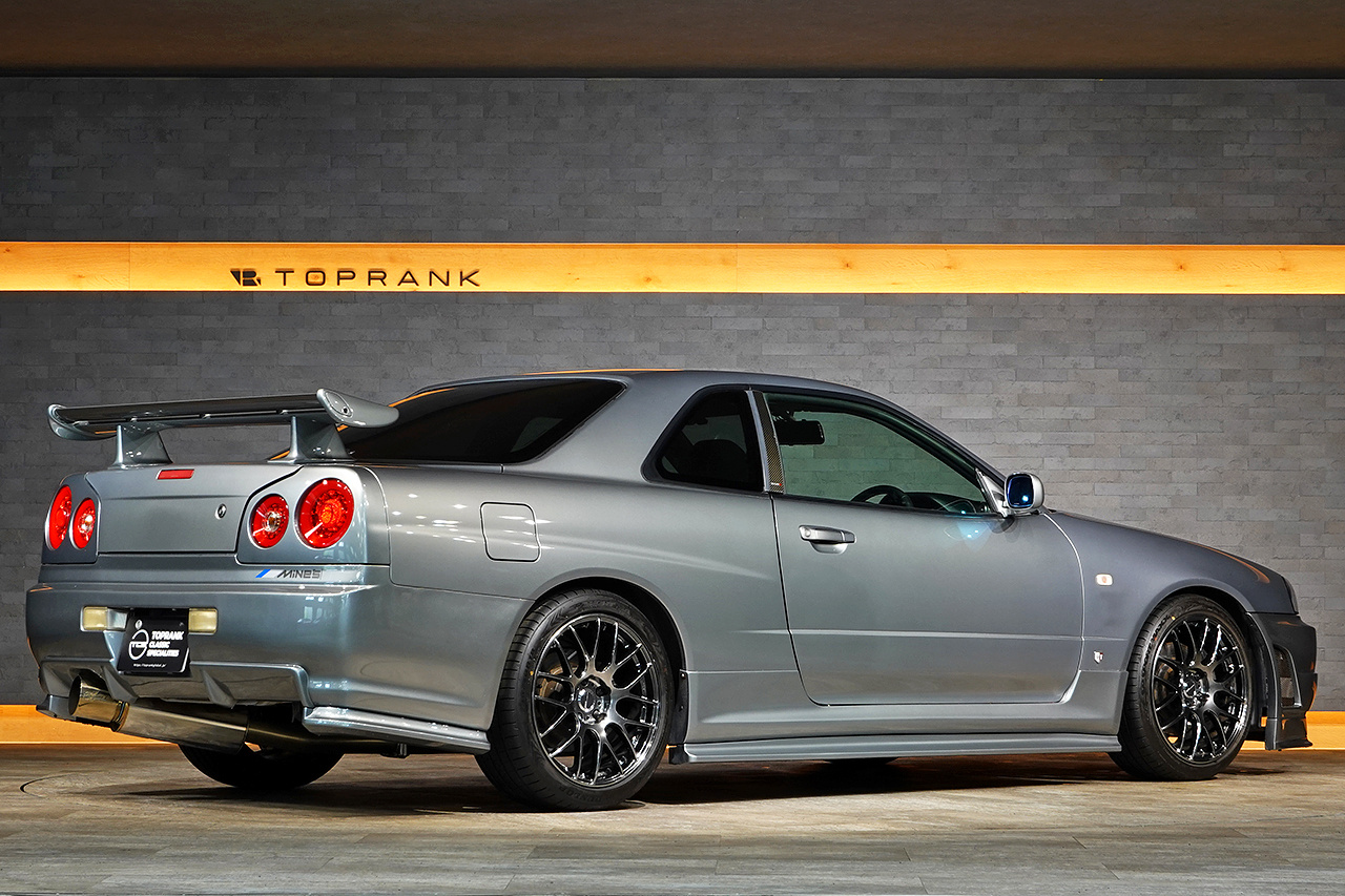 2001 Nissan SKYLINE COUPE ER34 Skyline 25 GT Turbo, Work Wheels, BLITZ Intercooler, NISMO GT-R Style Aero