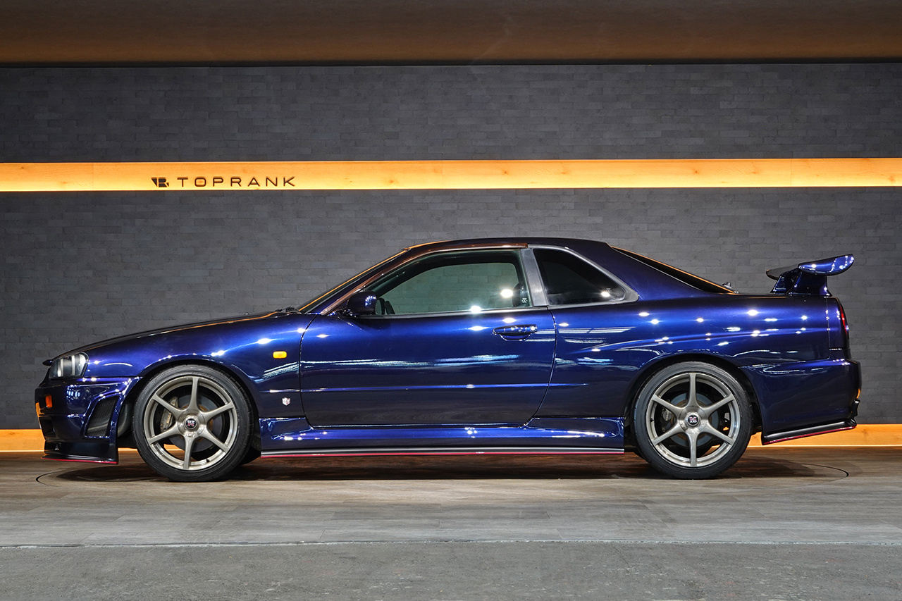 1999 Nissan SKYLINE COUPE ER34 Skyine 25 GT Turbo, Midnight Purple Full Respray, BNR34 R34 Skyline GT-R Style Aero