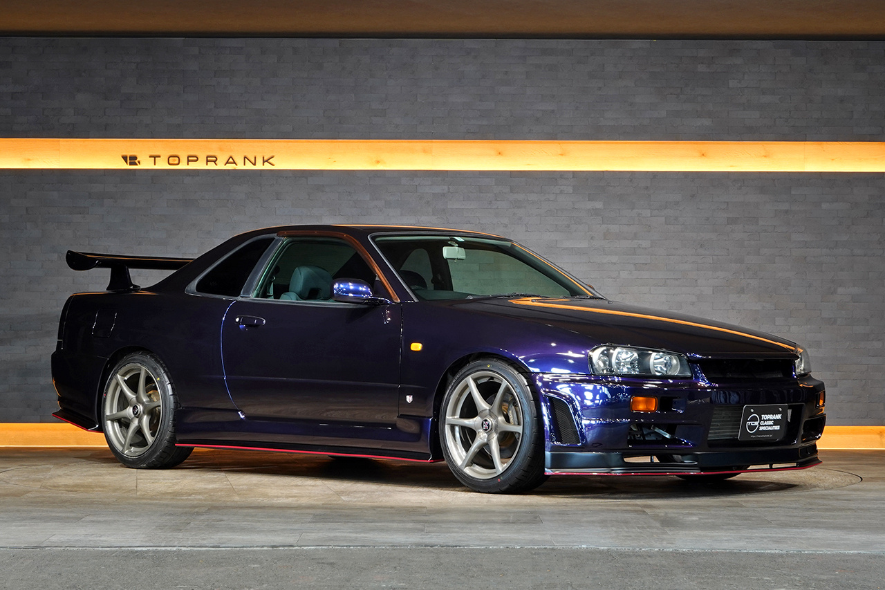 1999 Nissan SKYLINE COUPE ER34 Skyine 25 GT Turbo, Midnight Purple Full Respray, BNR34 R34 Skyline GT-R Style Aero