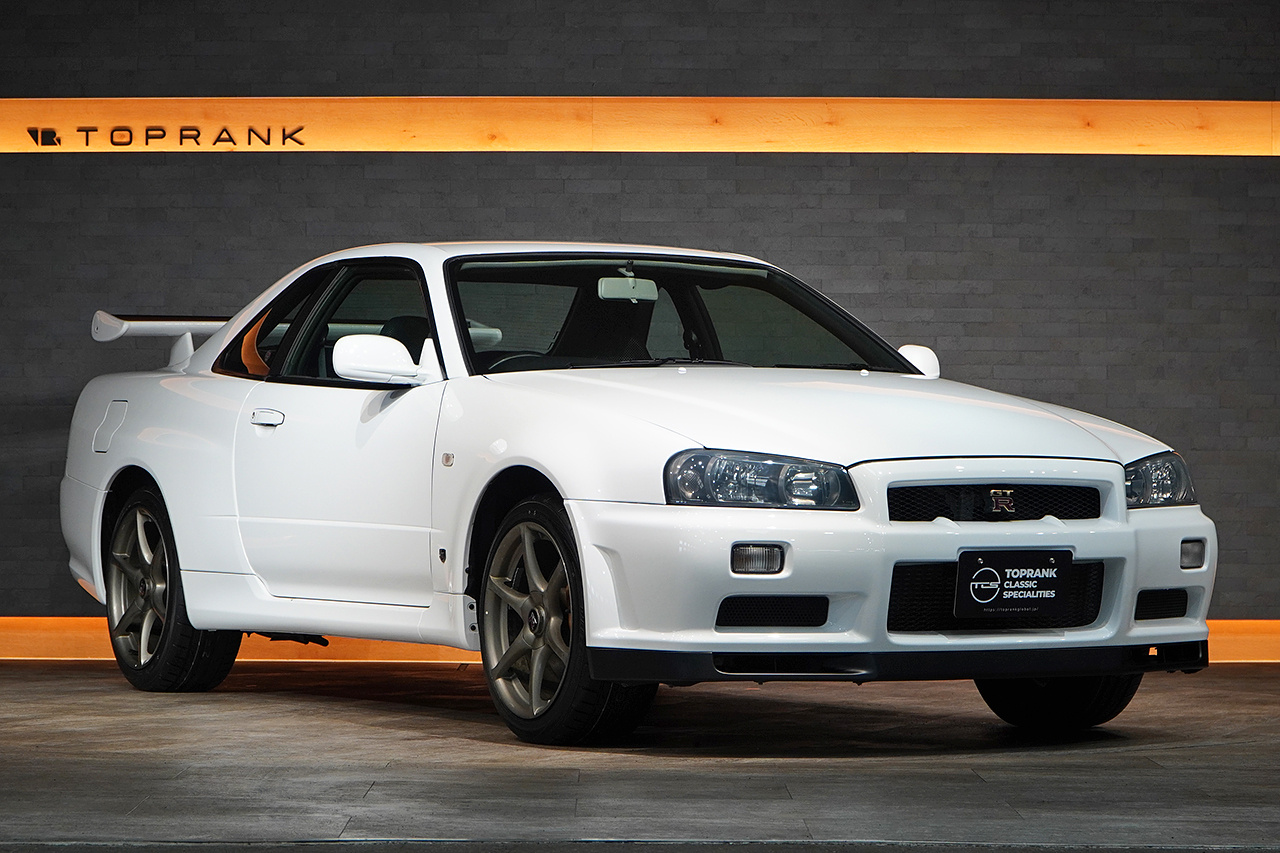 2001 Nissan SKYLINE GT-R BNR34 R34 Skyline GT-R, QM1 White, Full Stock, Verfied Low Mileage,