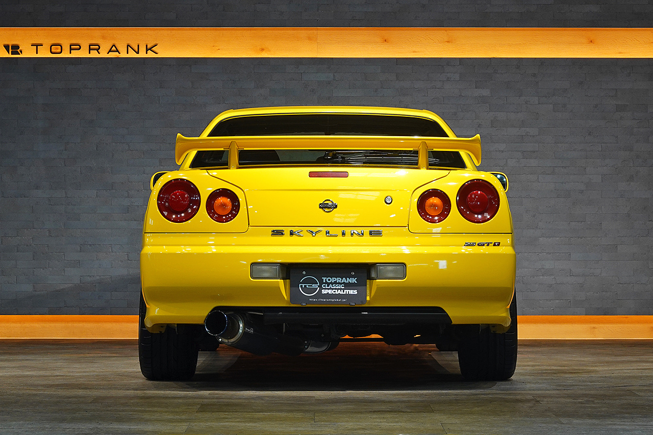 1999 Nissan SKYLINE COUPE ER34 Skyine 25 GT Turbo, RARE Lightning Yellow -EV1-, Recaro SR-7 Seat, BNR34 Skyline GT-R Wheels
