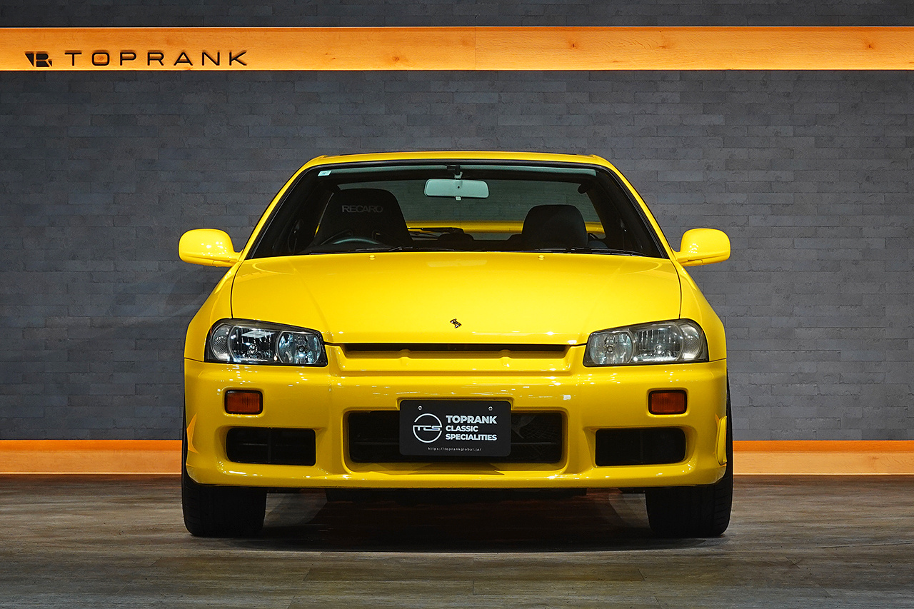 1999 Nissan SKYLINE COUPE ER34 Skyine 25 GT Turbo, RARE Lightning Yellow -EV1-, Recaro SR-7 Seat, BNR34 Skyline GT-R Wheels