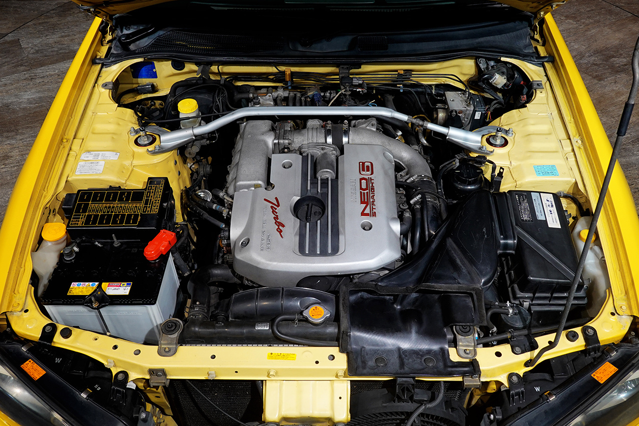 1999 Nissan SKYLINE COUPE ER34 Skyine 25 GT Turbo, RARE Lightning Yellow -EV1-, Recaro SR-7 Seat, BNR34 Skyline GT-R Wheels