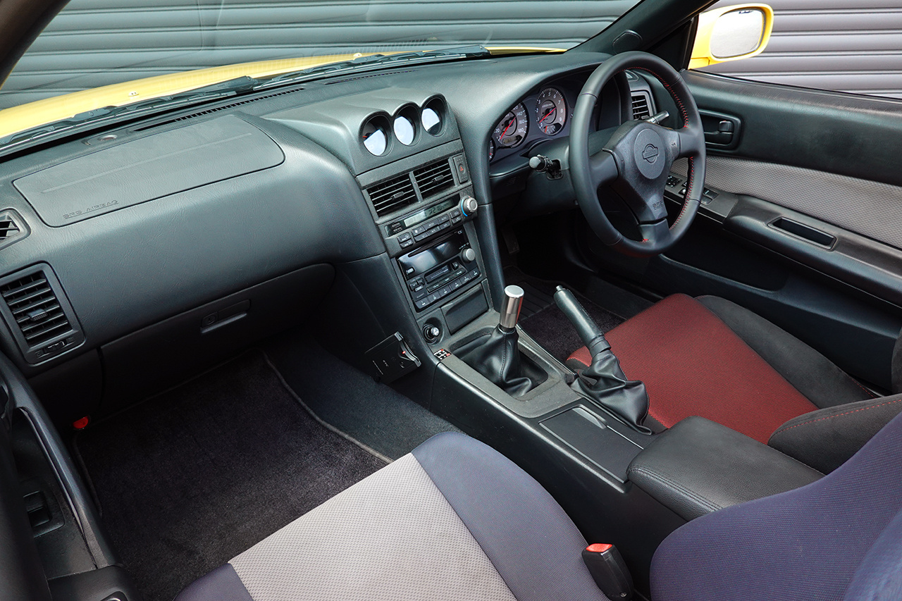 1999 Nissan SKYLINE COUPE ER34 Skyine 25 GT Turbo, RARE Lightning Yellow -EV1-, Recaro SR-7 Seat, BNR34 Skyline GT-R Wheels