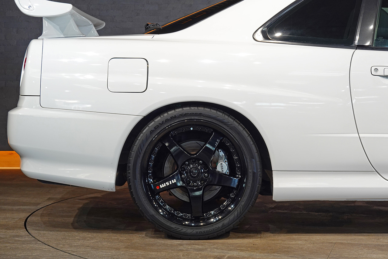 1998 Nissan SKYLINE COUPE ER34 Skyline 25GT-T, NISMO LMGT-3 18inch Wheels, R34 Skyline GT-R Style Rear Wing, Blitz Muffler