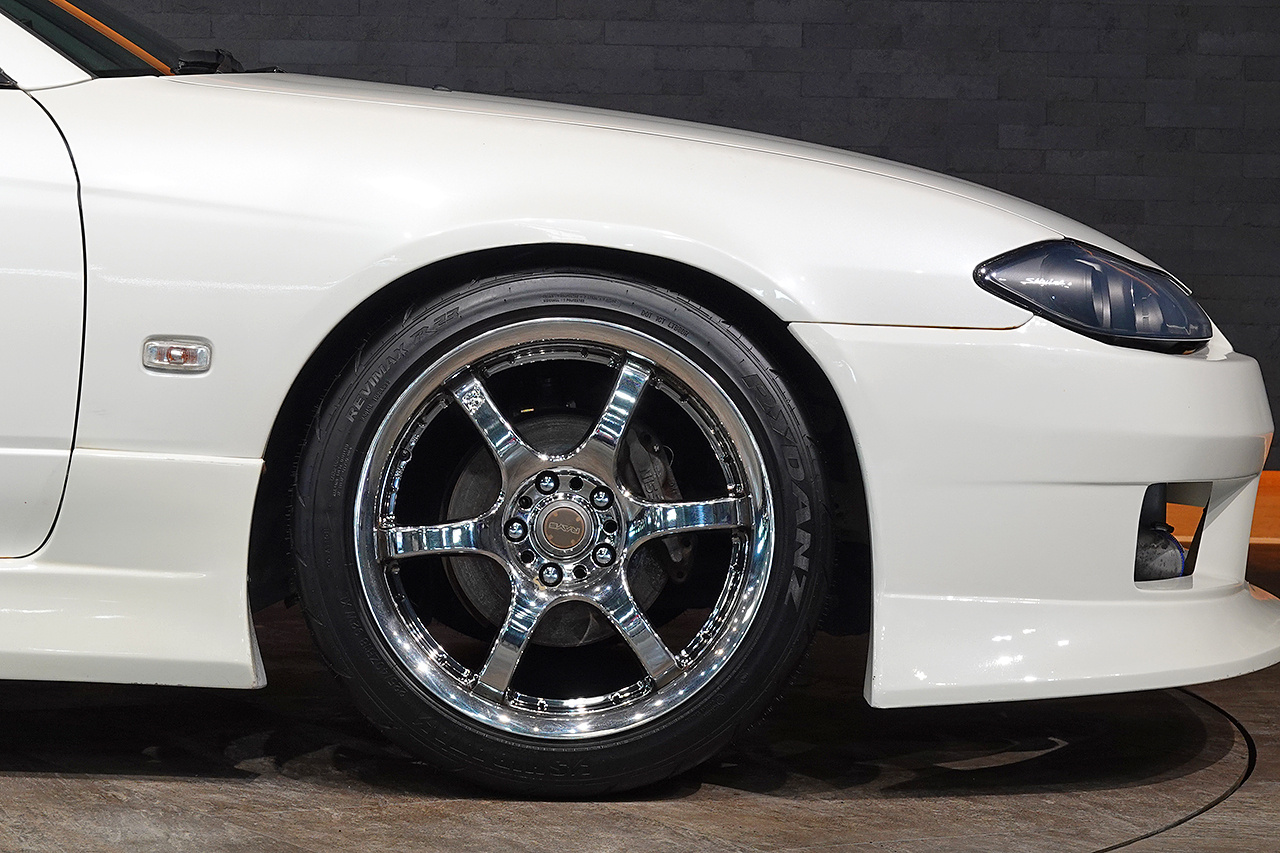2001 Nissan SILVIA S15 Silvia Spec-R, Aftermarket Aero, RAYS Gram Lights 18 Inch Wheels, Aftermarket Intercooler