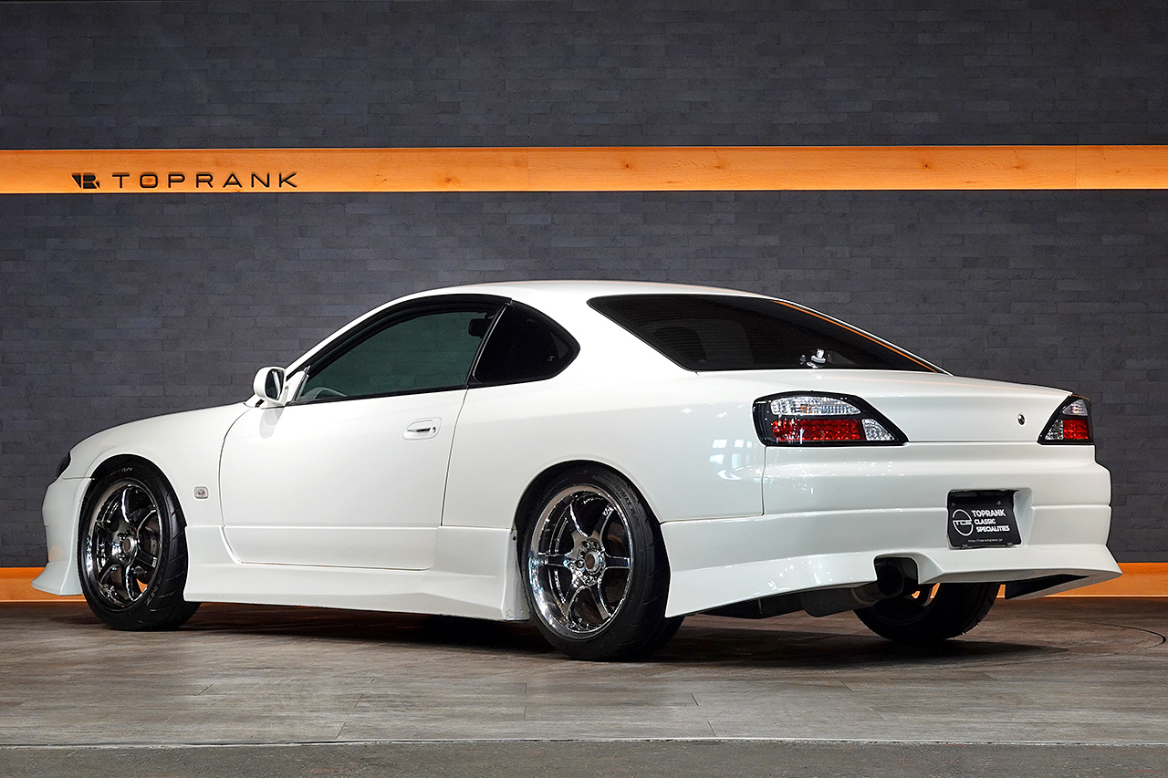 2001 Nissan SILVIA S15 Silvia Spec-R, Aftermarket Aero, RAYS Gram Lights 18 Inch Wheels, Aftermarket Intercooler