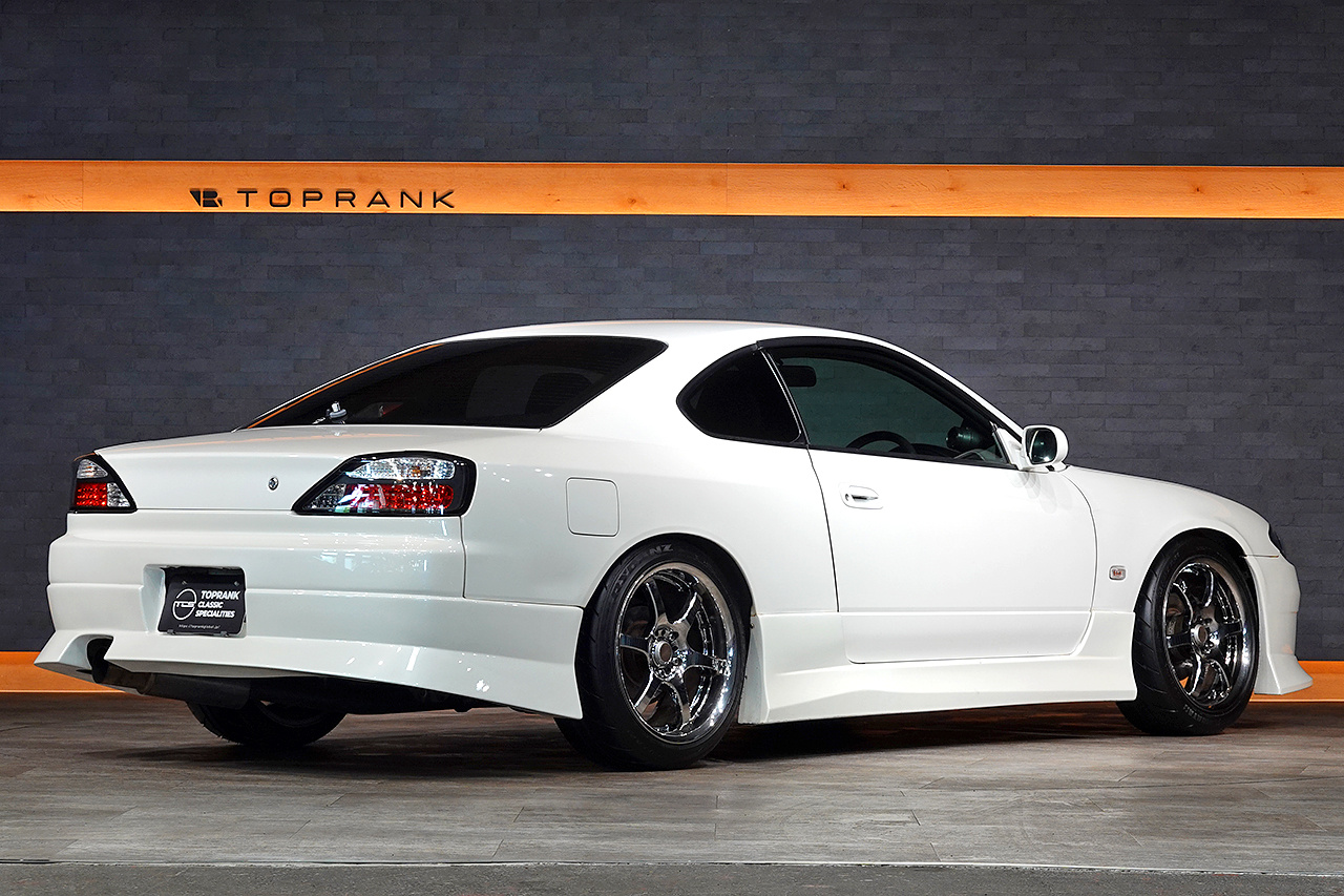 2001 Nissan SILVIA S15 Silvia Spec-R, Aftermarket Aero, RAYS Gram Lights 18 Inch Wheels, Aftermarket Intercooler