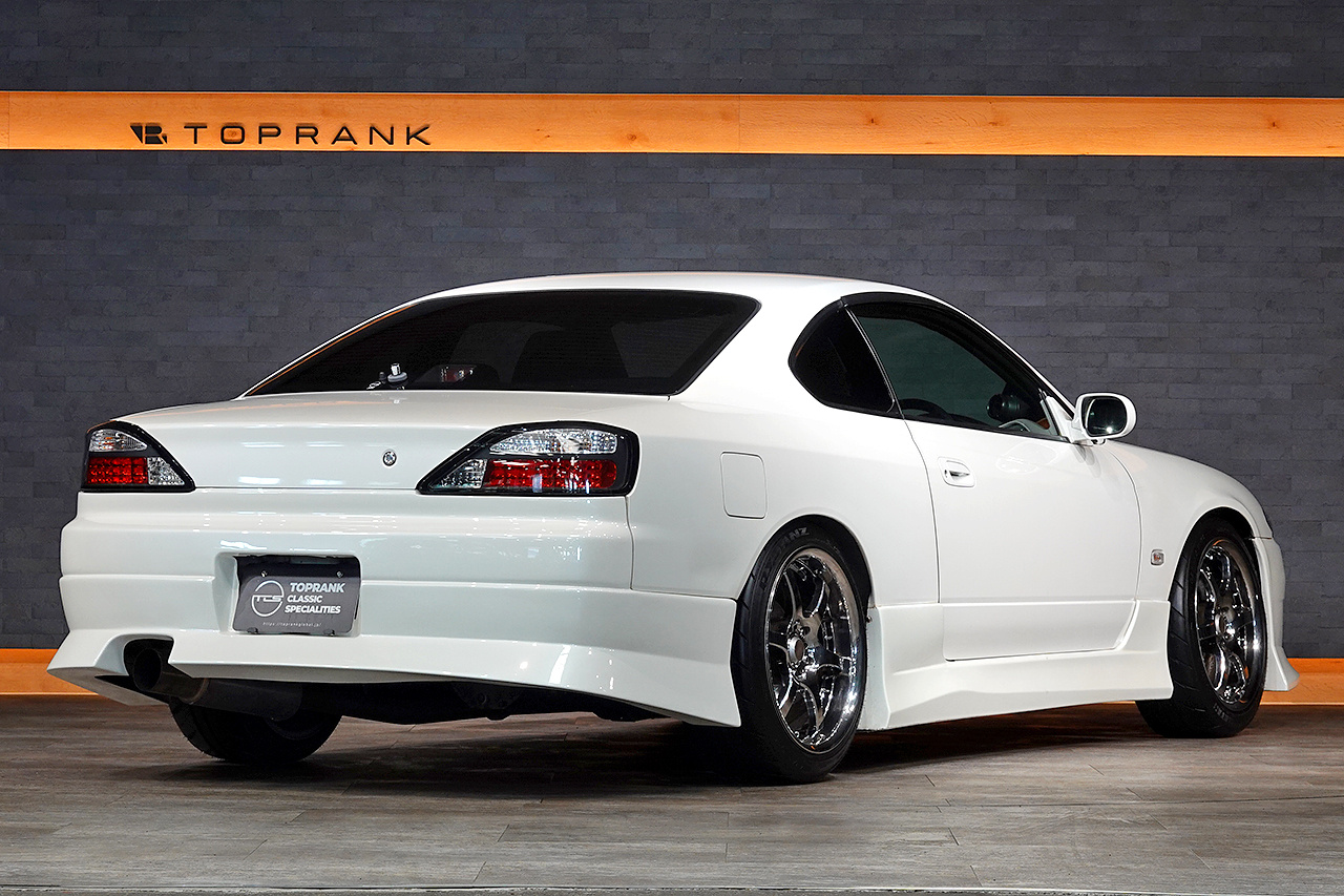 2001 Nissan SILVIA S15 Silvia Spec-R, Aftermarket Aero, RAYS Gram Lights 18 Inch Wheels, Aftermarket Intercooler
