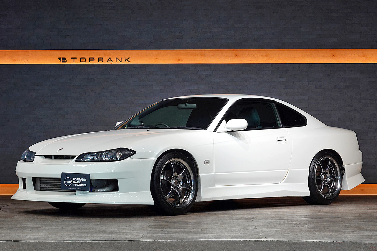 2001 Nissan SILVIA S15 Silvia Spec-R, Aftermarket Aero, RAYS Gram Lights 18 Inch Wheels, Aftermarket Intercooler