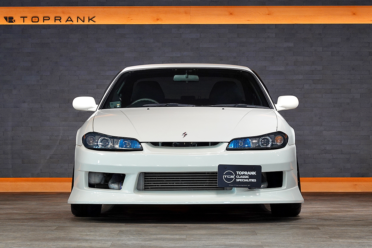 2001 Nissan SILVIA S15 Silvia Spec-R, Aftermarket Aero, RAYS Gram Lights 18 Inch Wheels, Aftermarket Intercooler