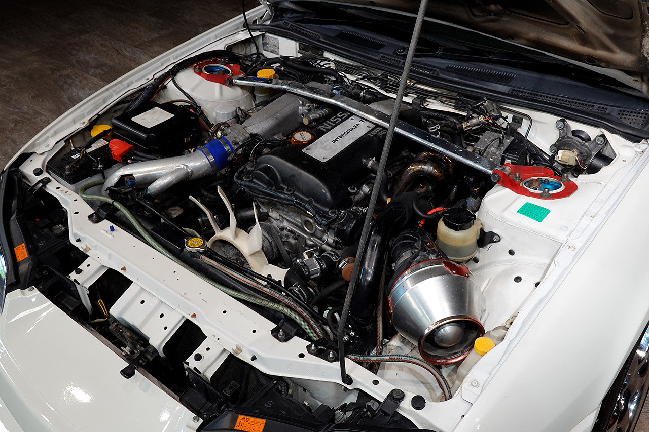 2001 Nissan SILVIA S15 Silvia Spec-R, Aftermarket Aero, RAYS Gram Lights 18 Inch Wheels, Aftermarket Intercooler