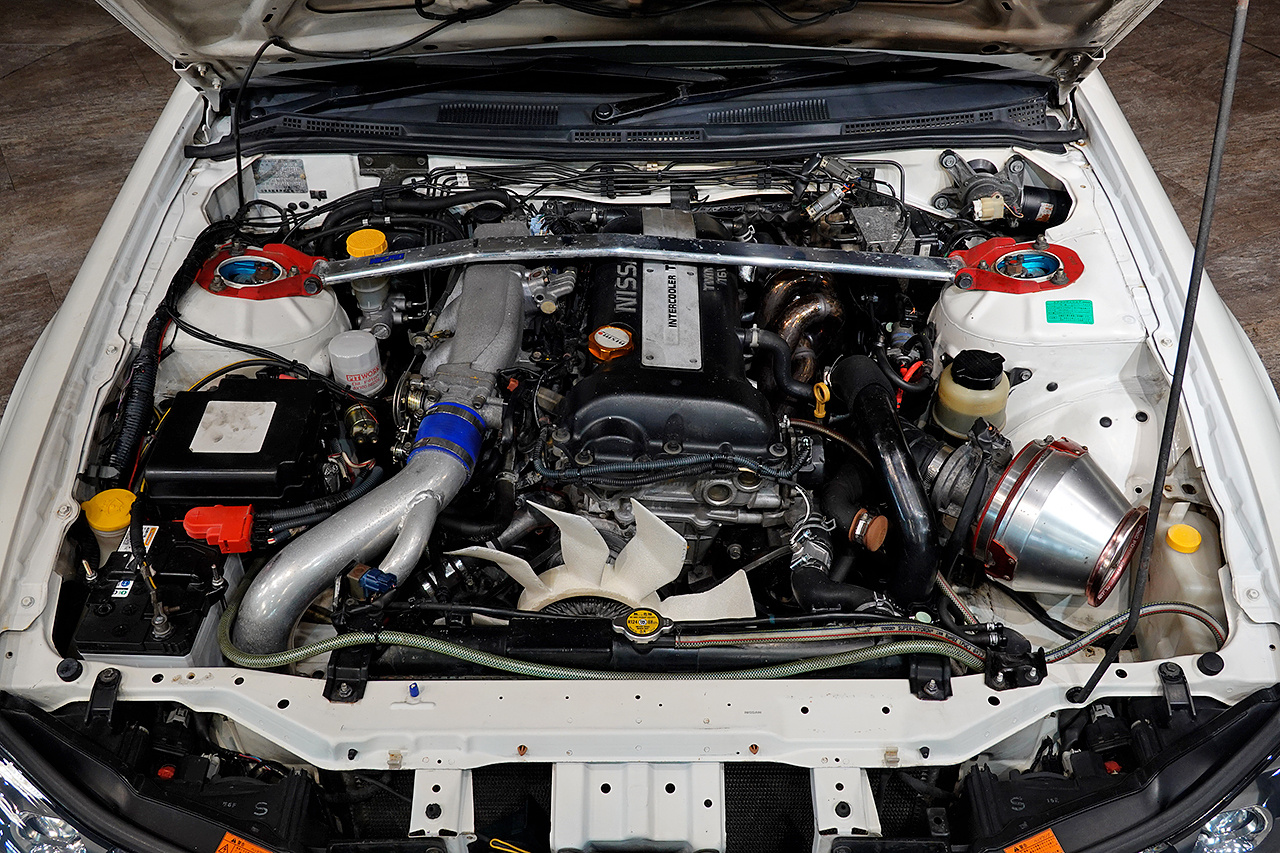 2001 Nissan SILVIA S15 Silvia Spec-R, Aftermarket Aero, RAYS Gram Lights 18 Inch Wheels, Aftermarket Intercooler