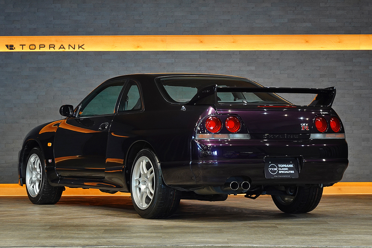 1995 Nissan SKYLINE GT-R BCNR33 R33 Skyline GT-R, Factory Midnight Purple -LP2-,  Series 3 Headlights, HKS EVC