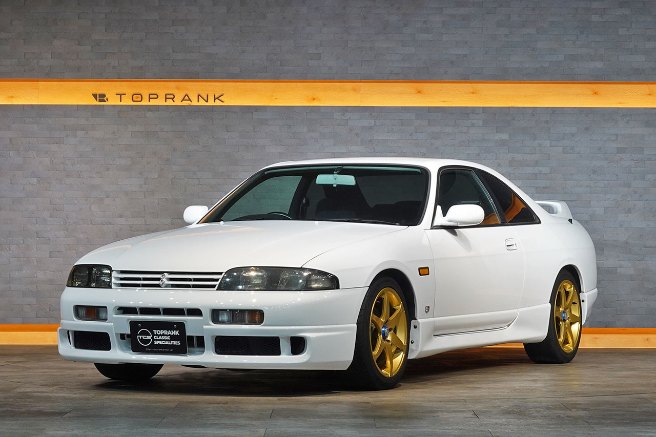 1996 Nissan SKYLINE COUPE ECR33 R33 Skyline GTS25t Type M, Aftermarket 17 Inch Wheels, KTS Height Adjustable Coilovers