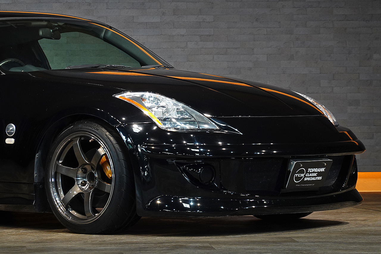 2003 Nissan FAIRLADY Z Nissan Z33 FAIRLADY Z Version S, Aftermarket Aero, RAYS Volk Racing TE37 SAGA SL 18inch Wheels