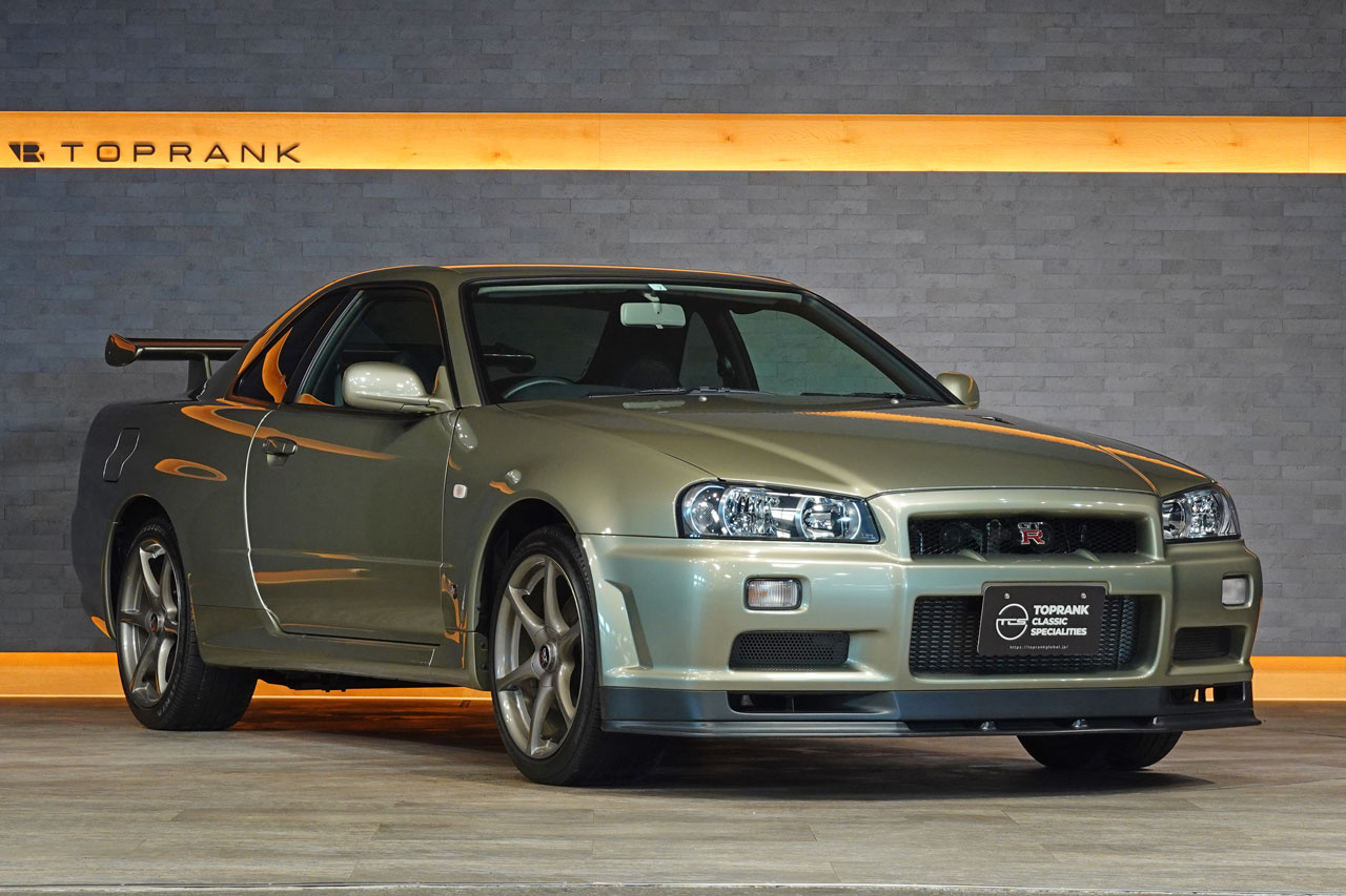 2002 Nissan SKYLINE GT-R BNR34 R34 Skyline GT-R V-Spec 2 Nür, ONE OWNER, Verified LOW Mileage, Factory Millennium Jade -JW0-