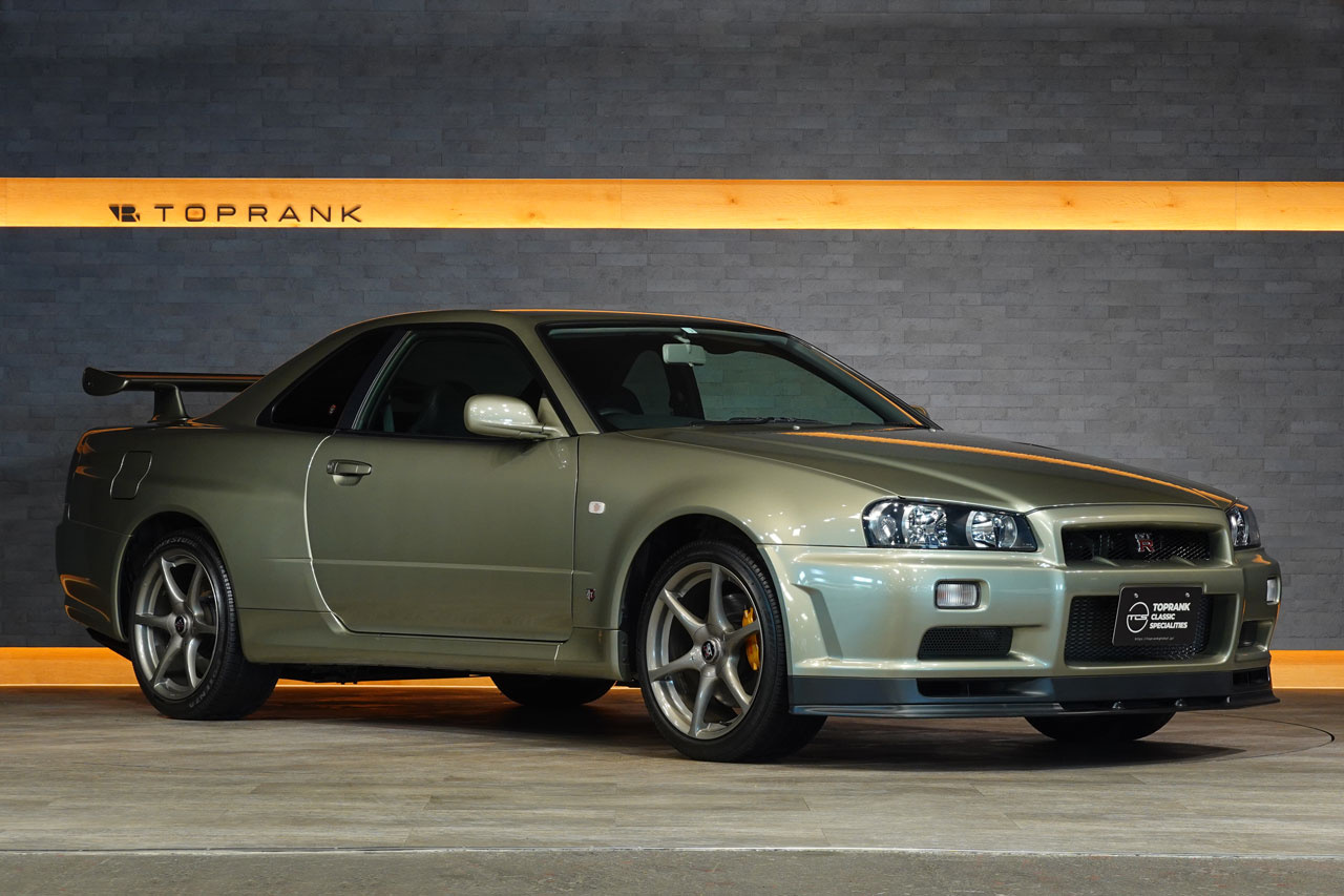 2002 Nissan SKYLINE GT-R BNR34 R34 Skyline GT-R V-Spec 2 Nür, ONE OWNER, Verified LOW Mileage, Factory Millennium Jade -JW0-