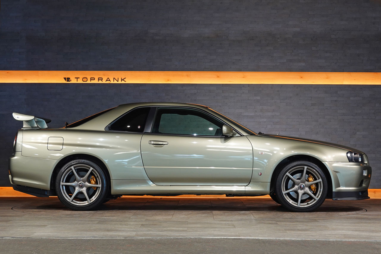 2002 Nissan SKYLINE GT-R BNR34 R34 Skyline GT-R V-Spec 2 Nür, ONE OWNER, Verified LOW Mileage, Factory Millennium Jade -JW0-