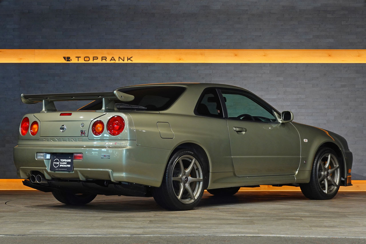 2002 Nissan SKYLINE GT-R BNR34 R34 Skyline GT-R V-Spec 2 Nür, ONE OWNER, Verified LOW Mileage, Factory Millennium Jade -JW0-