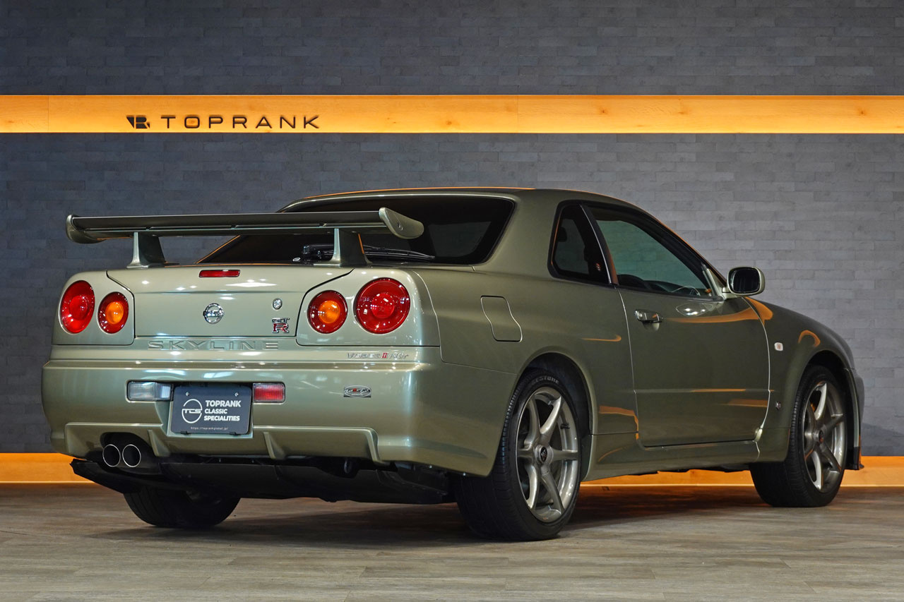 2002 Nissan SKYLINE GT-R BNR34 R34 Skyline GT-R V-Spec 2 Nür, ONE OWNER, Verified LOW Mileage, Factory Millennium Jade -JW0-