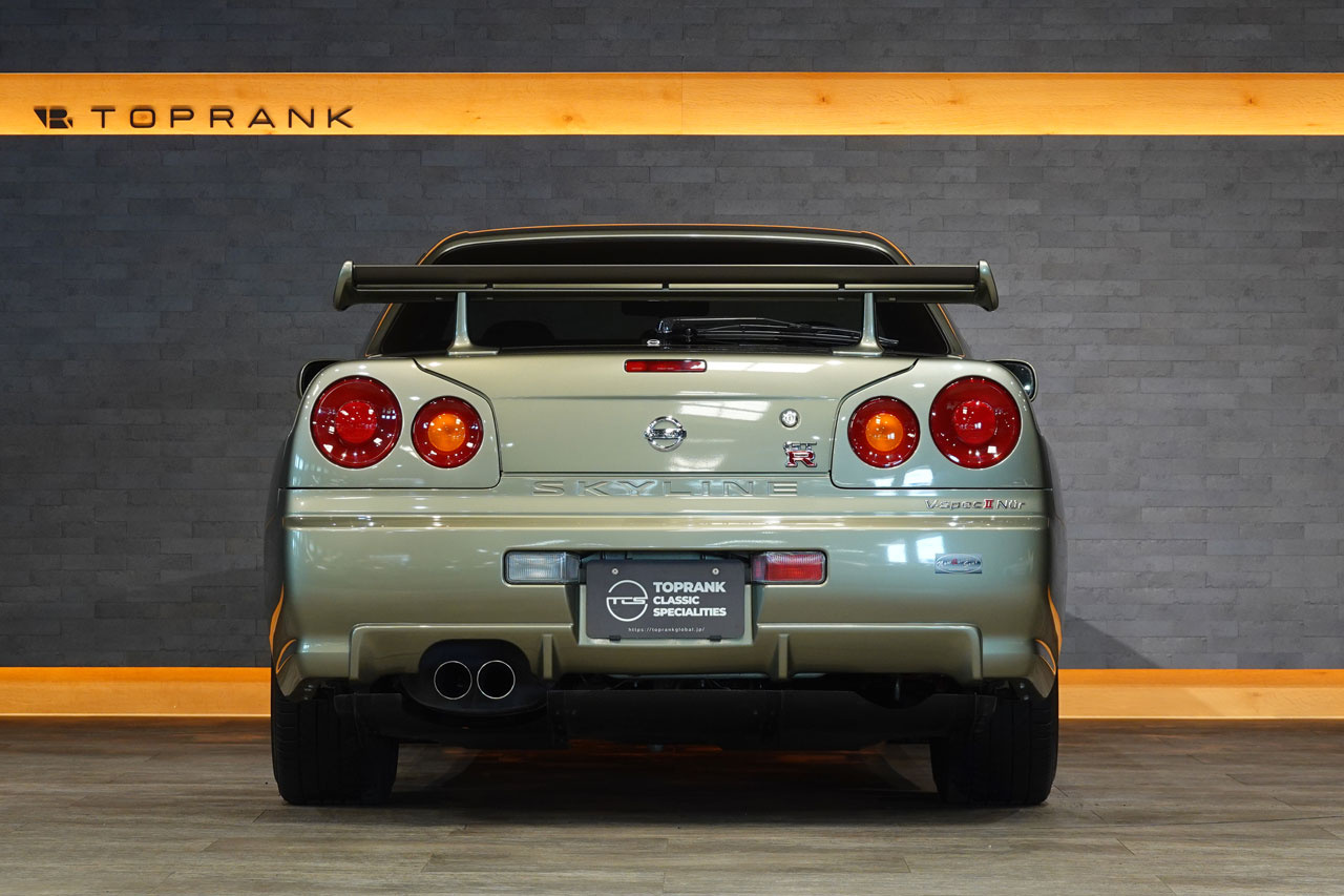 2002 Nissan SKYLINE GT-R BNR34 R34 Skyline GT-R V-Spec 2 Nür, ONE OWNER, Verified LOW Mileage, Factory Millennium Jade -JW0-