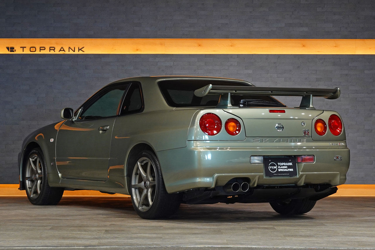 2002 Nissan SKYLINE GT-R BNR34 R34 Skyline GT-R V-Spec 2 Nür, ONE OWNER, Verified LOW Mileage, Factory Millennium Jade -JW0-