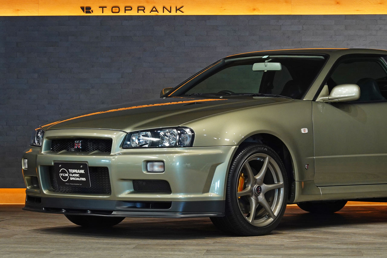 2002 Nissan SKYLINE GT-R BNR34 R34 Skyline GT-R V-Spec 2 Nür, ONE OWNER, Verified LOW Mileage, Factory Millennium Jade -JW0-
