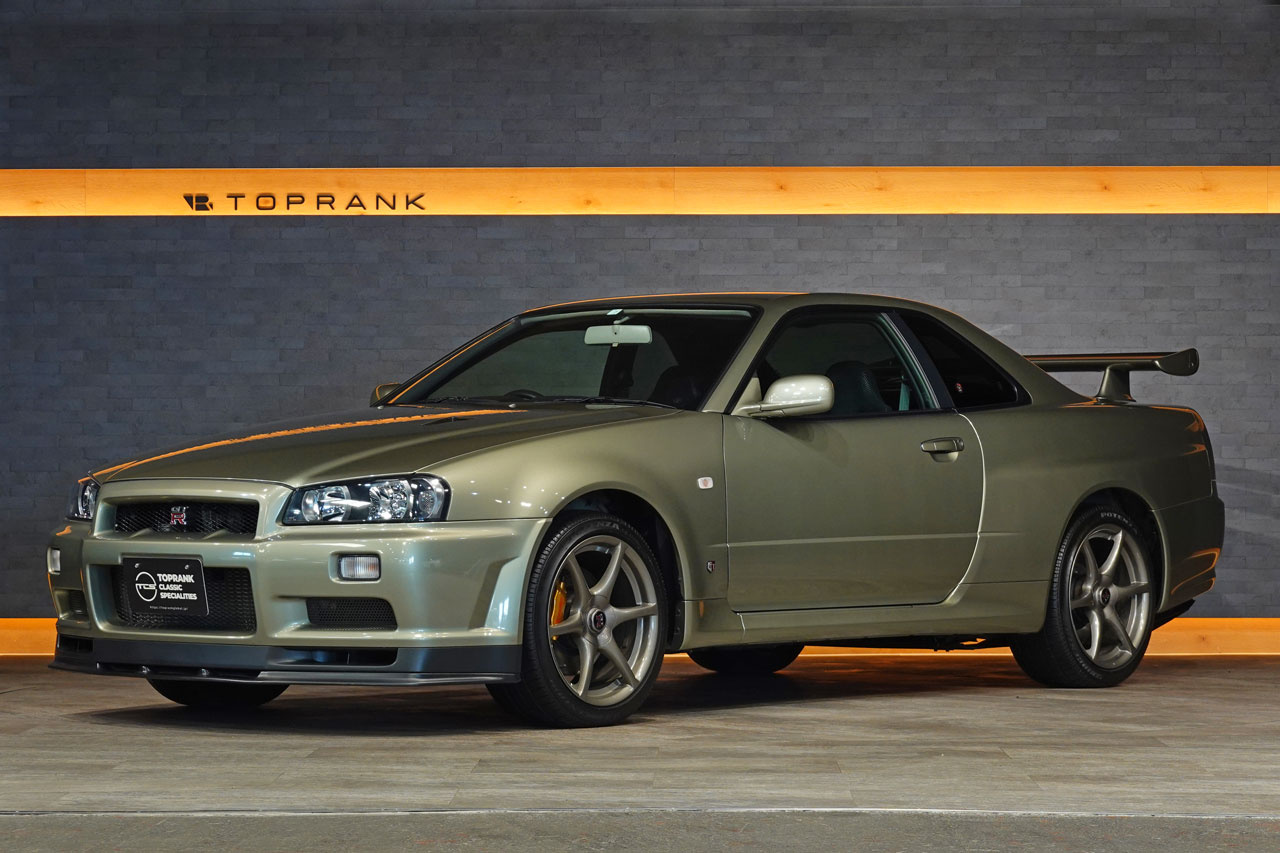 2002 Nissan SKYLINE GT-R BNR34 R34 Skyline GT-R V-Spec 2 Nür, ONE OWNER, Verified LOW Mileage, Factory Millennium Jade -JW0-