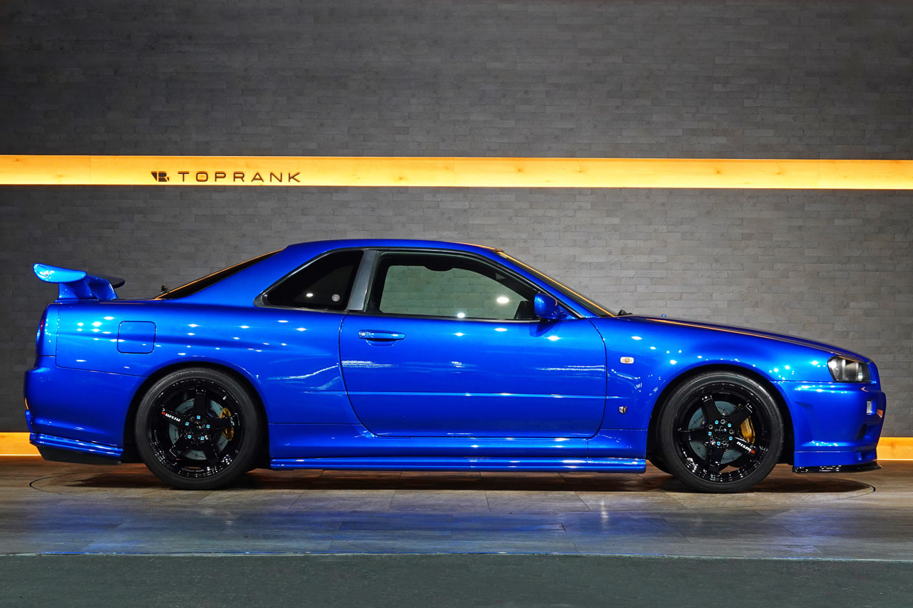 2002 Nissan SKYLINE GT-R BNR34 R34 Skyline GT-R V-SPEC II, NISMO Side Skirts/Rear Under Spoiler/LMGT4 18 inch Wheels