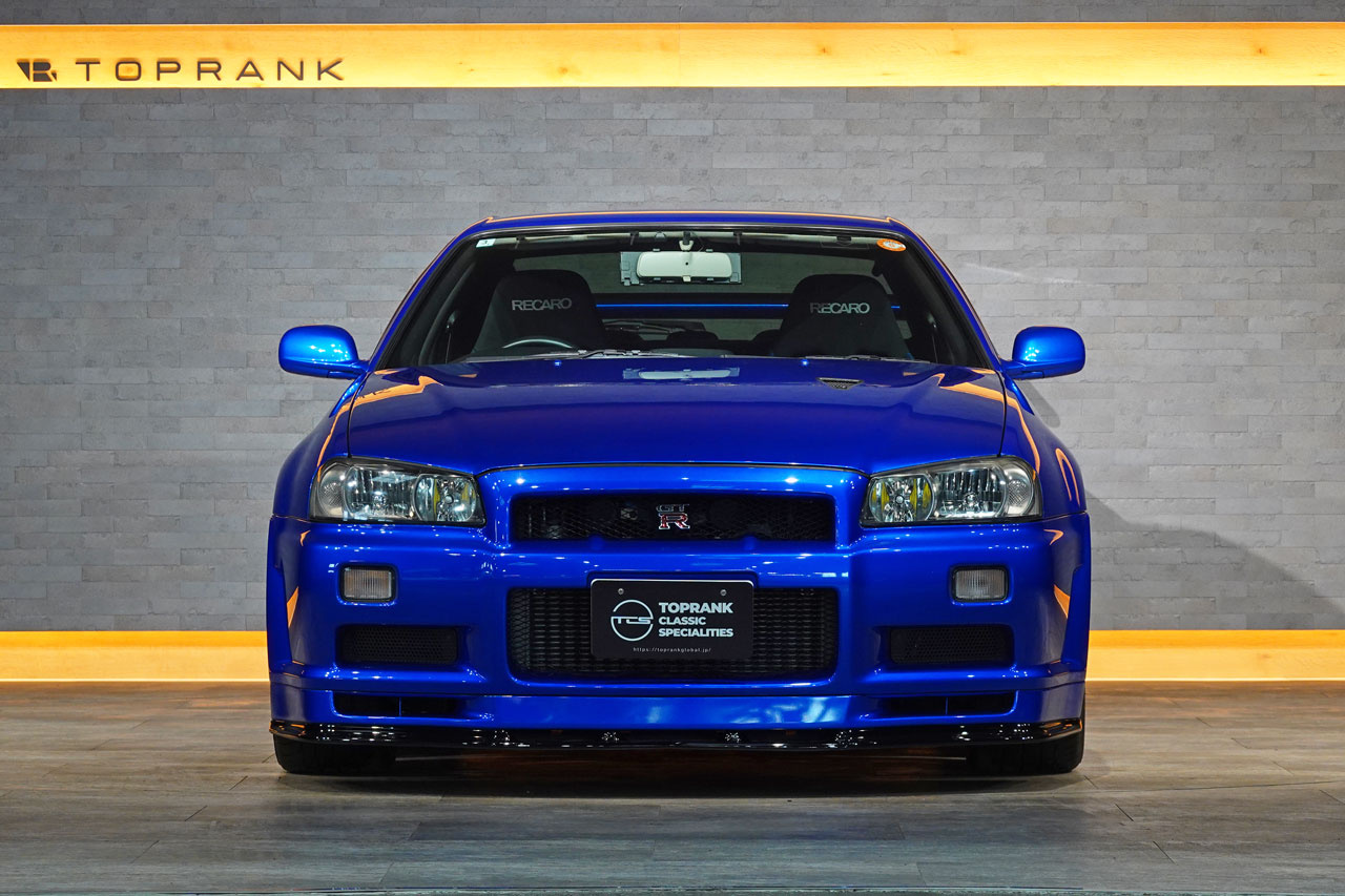 2002 Nissan SKYLINE GT-R BNR34 R34 Skyline GT-R V-SPEC II, NISMO Side Skirts/Rear Under Spoiler/LMGT4 18 inch Wheels