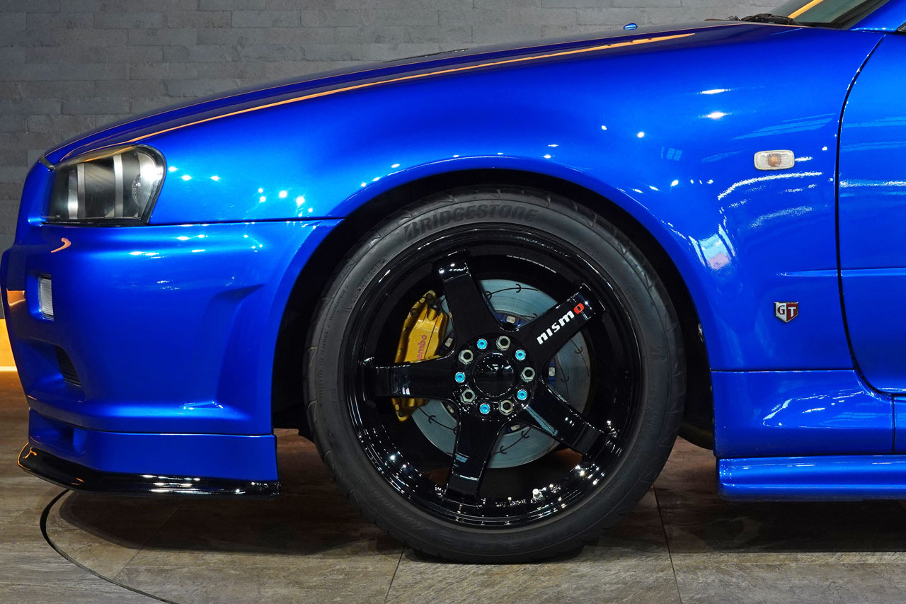 2002 Nissan SKYLINE GT-R BNR34 R34 Skyline GT-R V-SPEC II, NISMO Side Skirts/Rear Under Spoiler/LMGT4 18 inch Wheels