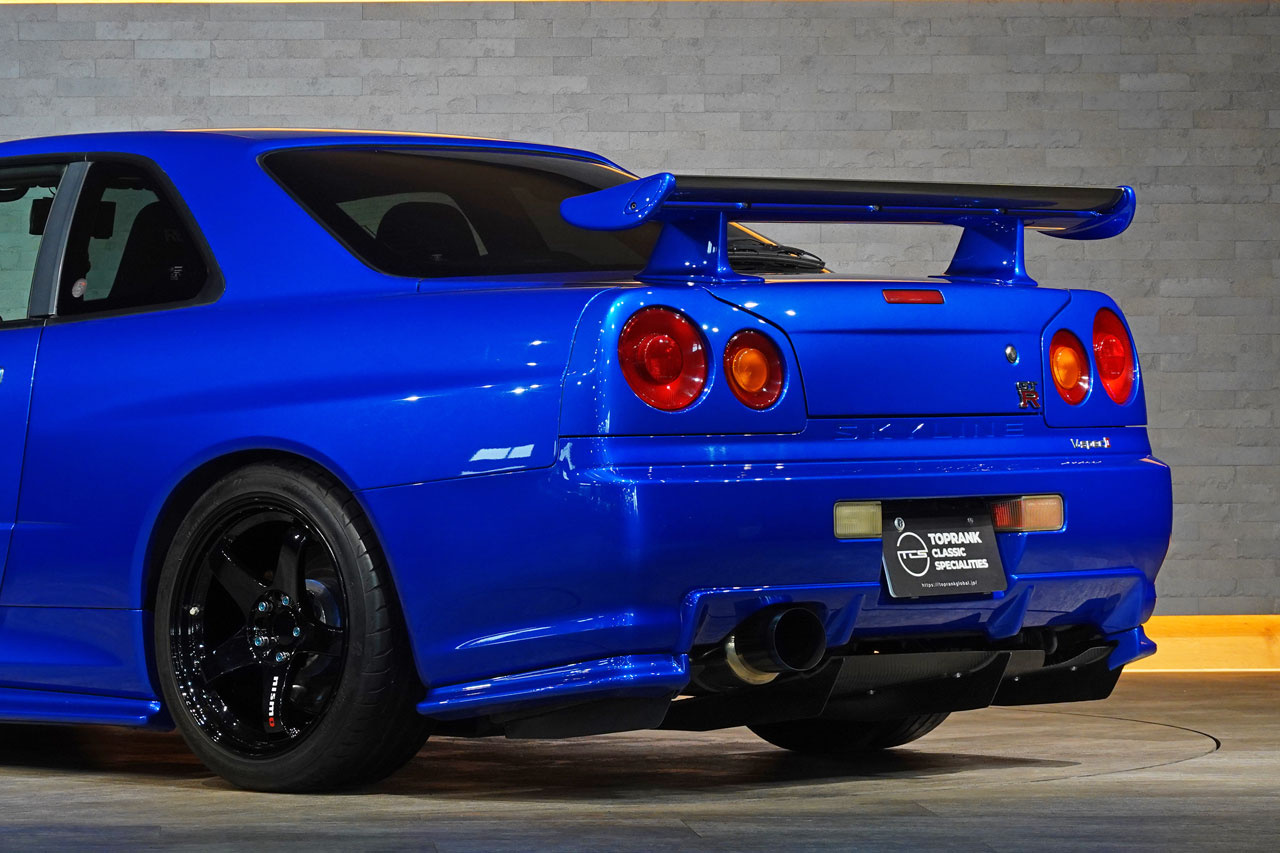 2002 Nissan SKYLINE GT-R BNR34 R34 Skyline GT-R V-SPEC II, NISMO Side Skirts/Rear Under Spoiler/LMGT4 18 inch Wheels