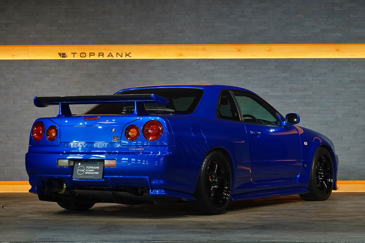 2002 Nissan SKYLINE GT-R BNR34 R34 Skyline GT-R V-SPEC II, NISMO Side Skirts/Rear Under Spoiler/LMGT4 18 inch Wheels