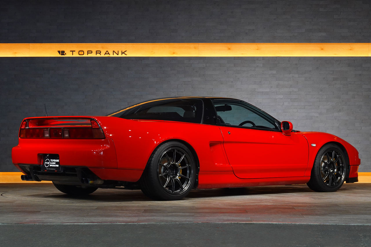 1991 Honda NSX NA1 NSX, Weds Sports TC105X Alloy Wheels, ARC Titanium Muffler, KSP Height Adjustable Coilovers