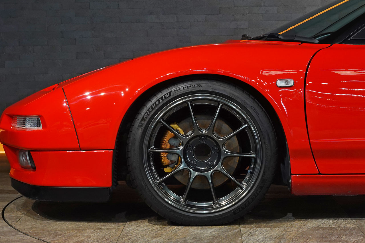 1991 Honda NSX NA1 NSX, Weds Sports TC105X Alloy Wheels, ARC Titanium Muffler, KSP Height Adjustable Coilovers