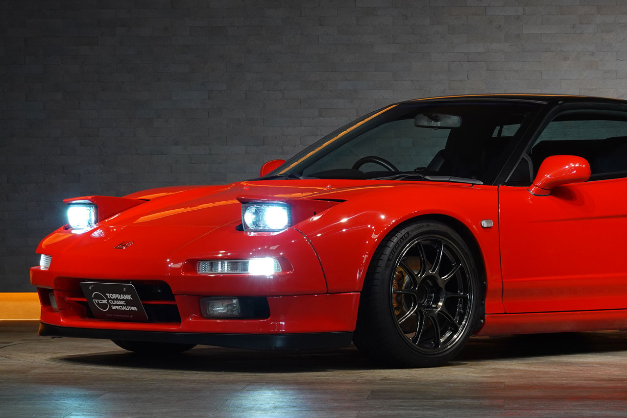 1991 Honda NSX NA1 NSX, Weds Sports TC105X Alloy Wheels, ARC Titanium Muffler, KSP Height Adjustable Coilovers