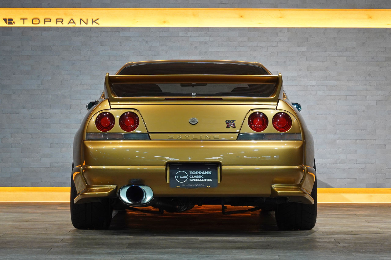1995 Nissan SKYLINE GT-R BCNR33 R33 Skyline GT-R V Spec, Topsecret Style Aero, Rays TE37SL 18 Inch Forged Alloy Wheels