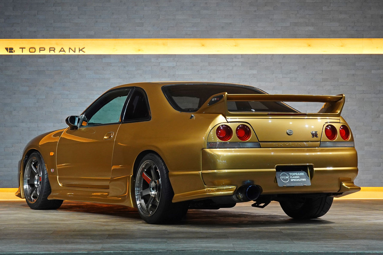 1995 Nissan SKYLINE GT-R BCNR33 R33 Skyline GT-R V Spec, Topsecret Style Aero, Rays TE37SL 18 Inch Forged Alloy Wheels