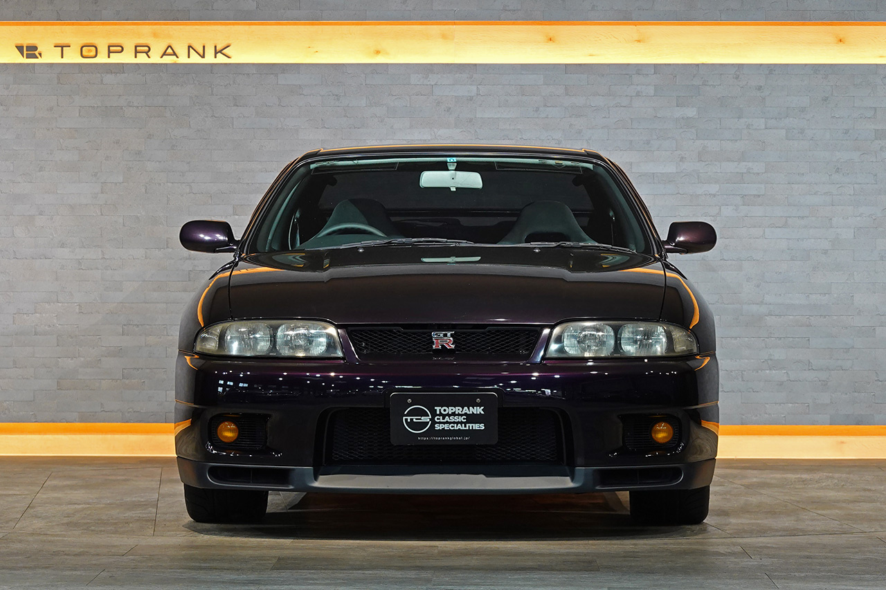 1995 Nissan SKYLINE GT-R BCNR33 R33 Skyline GT-R V-SPEC, Factory Midnight Purple LP2, Verified Low Mileage, Fujitsubo Muffler