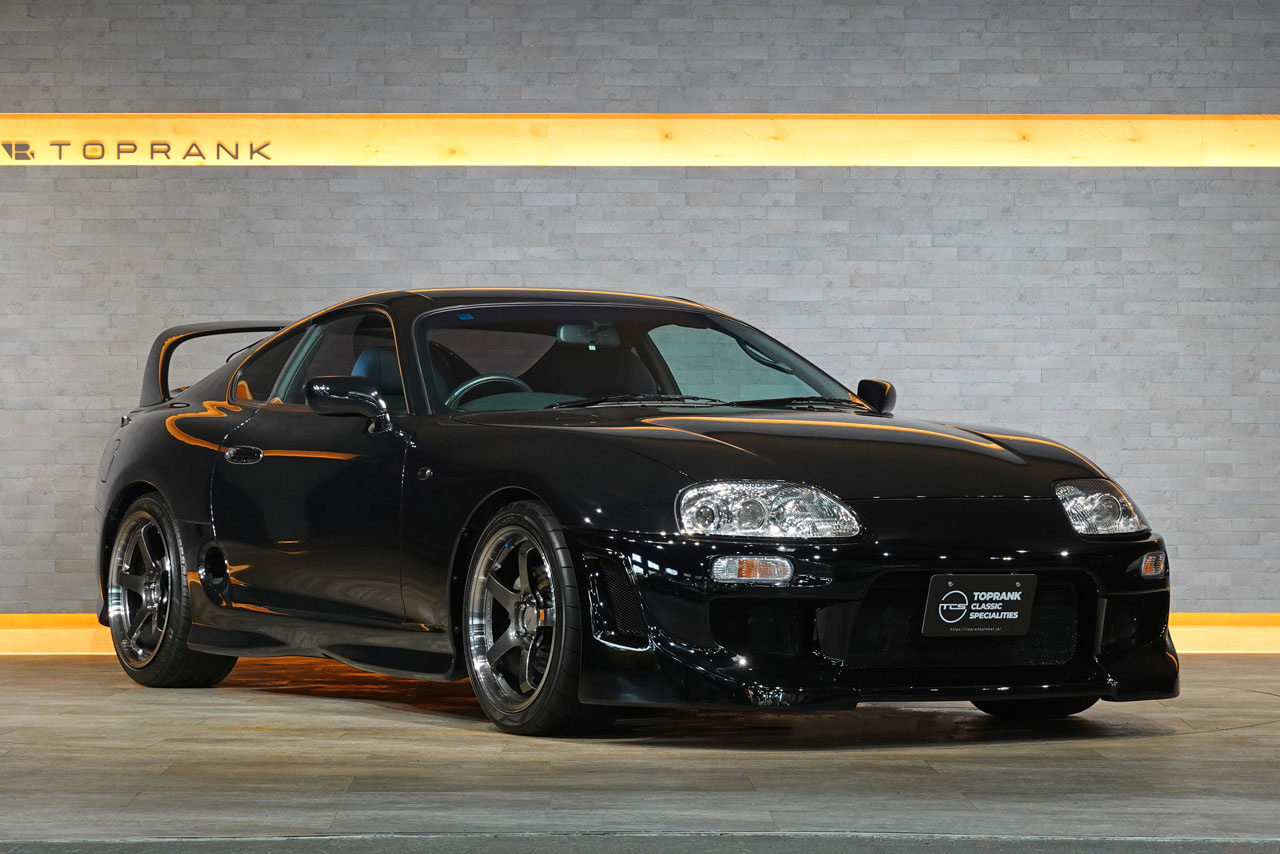 1995 Toyota SUPRA JZA80 Supra SZ-R, Advan GT 18 Inch Wheels, 326 Power Height Adjustable Coilovers, Aftermarket Bumper