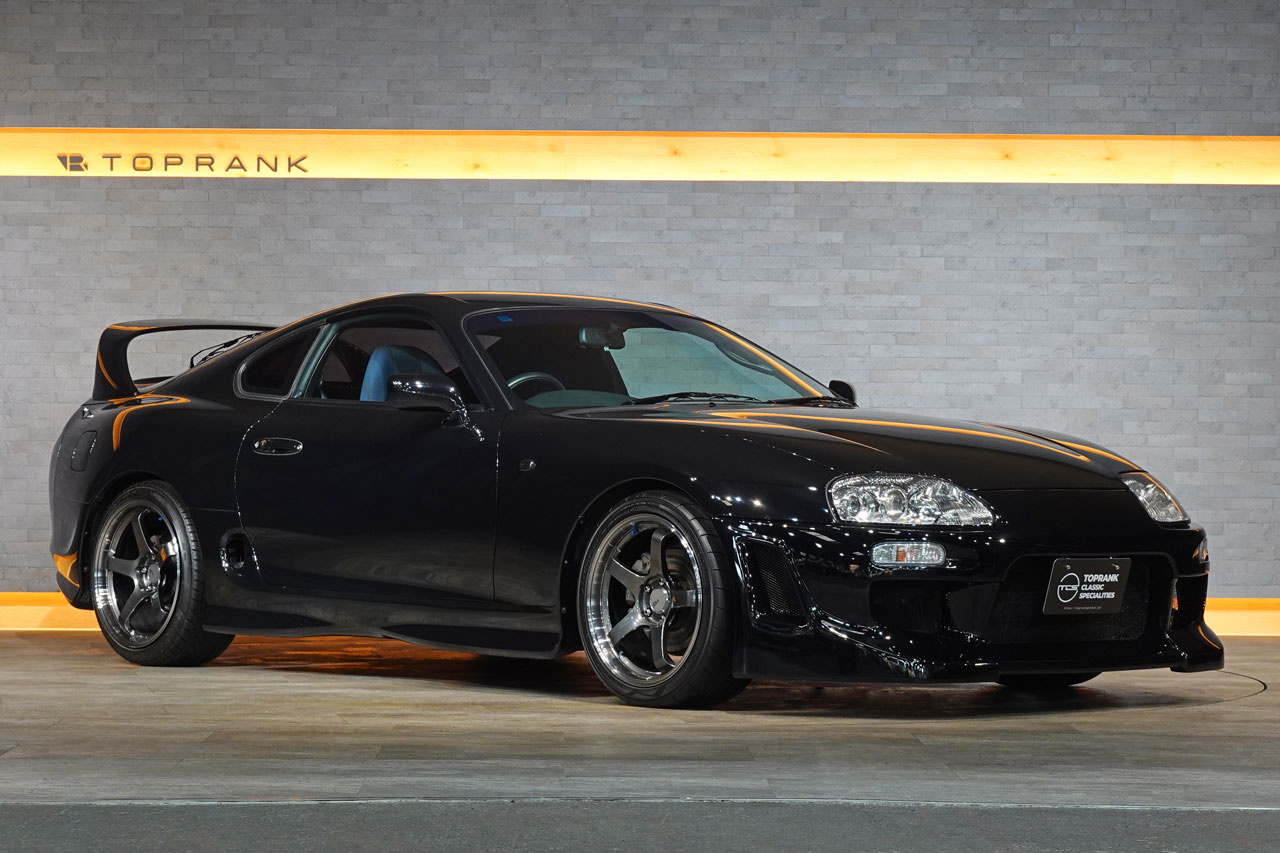 1995 Toyota SUPRA JZA80 Supra SZ-R, Advan GT 18 Inch Wheels, 326 Power Height Adjustable Coilovers, Aftermarket Bumper