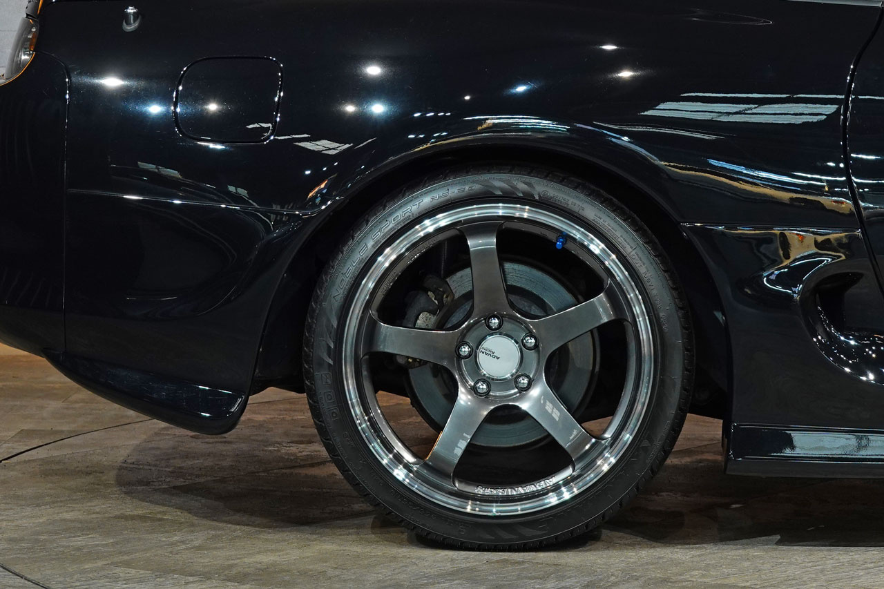 1995 Toyota SUPRA JZA80 Supra SZ-R, Advan GT 18 Inch Wheels, 326 Power Height Adjustable Coilovers, Aftermarket Bumper