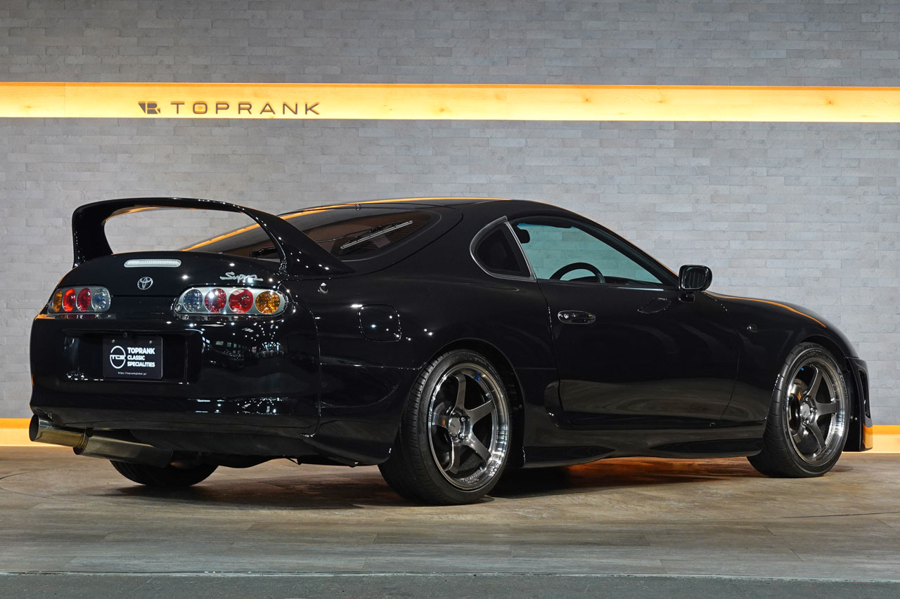 1995 Toyota SUPRA JZA80 Supra SZ-R, Advan GT 18 Inch Wheels, 326 Power Height Adjustable Coilovers, Aftermarket Bumper
