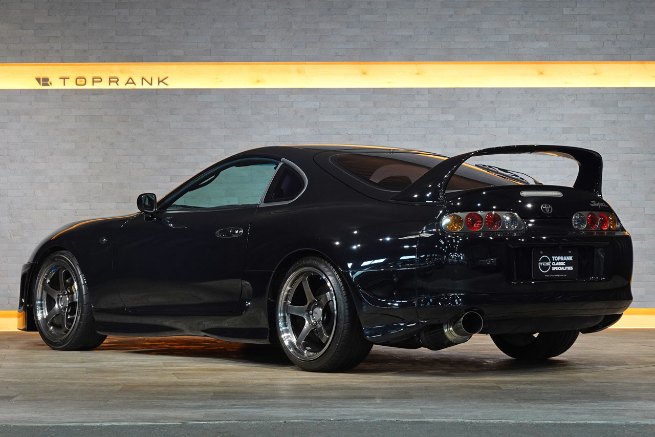 1995 Toyota SUPRA JZA80 Supra SZ-R, Advan GT 18 Inch Wheels, 326 Power Height Adjustable Coilovers, Aftermarket Bumper