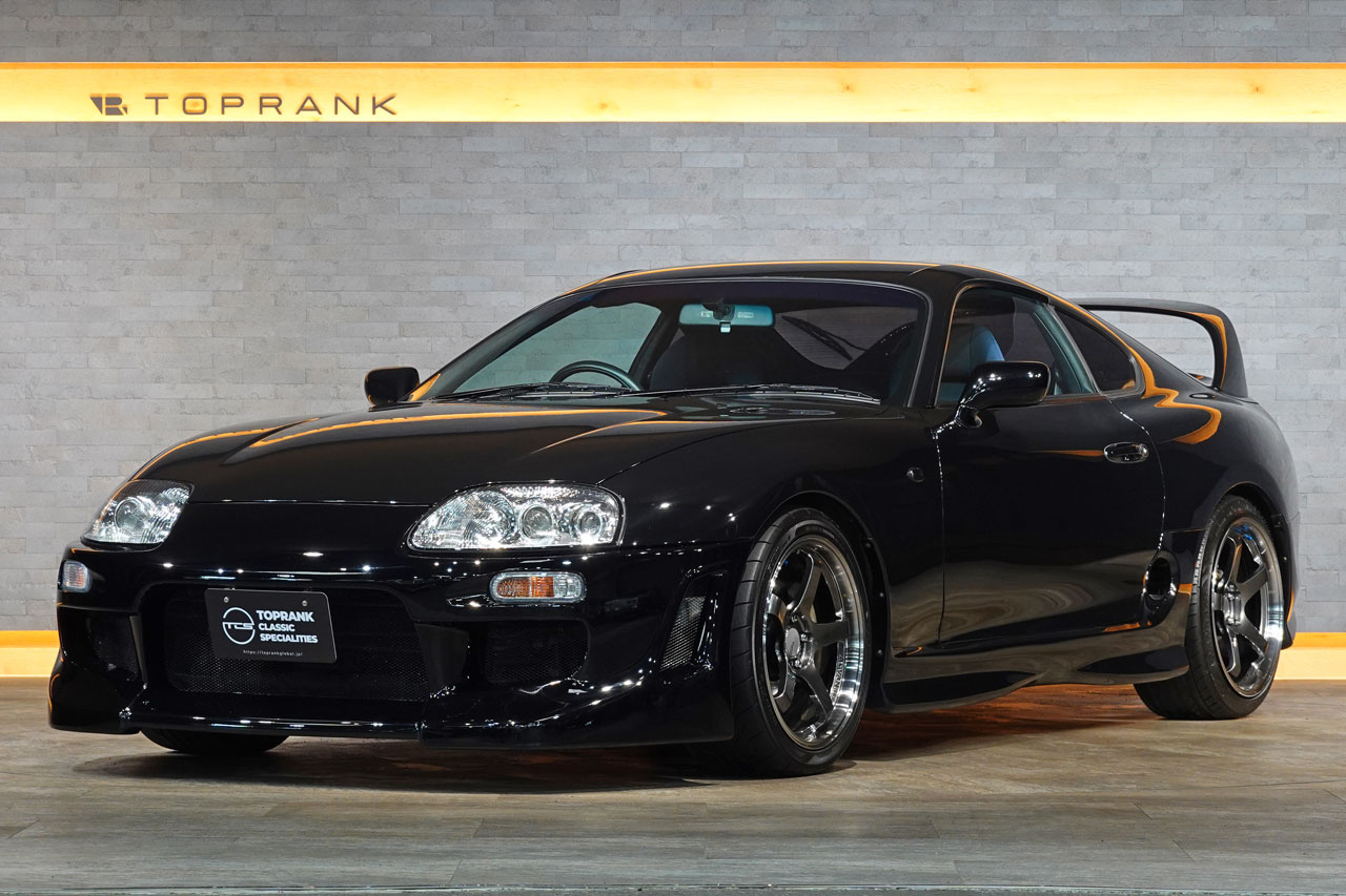 1995 Toyota SUPRA JZA80 Supra SZ-R, Advan GT 18 Inch Wheels, 326 Power Height Adjustable Coilovers, Aftermarket Bumper