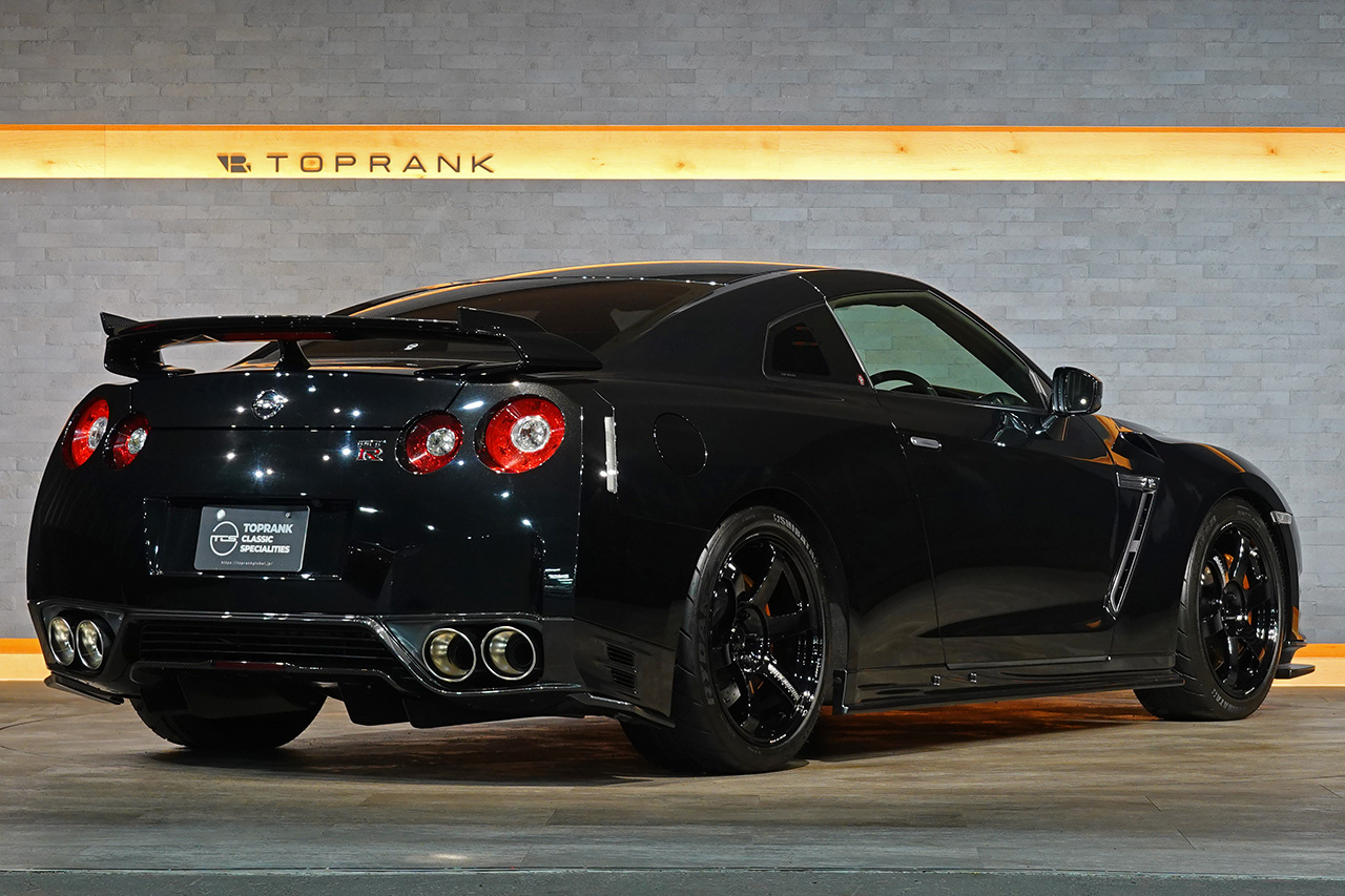 2012 Nissan GT-R R35 GT-R BLACK EDITION, Nismo Aero Parts, Add-on Rear Spoiler, RAYS TE37 Saga S-Plus 20 Inch Wheels