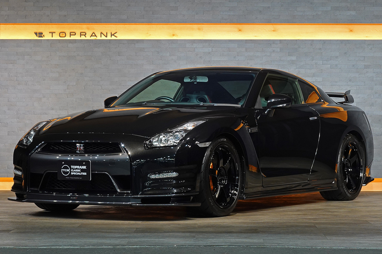2012 Nissan GT-R R35 GT-R BLACK EDITION, Nismo Aero Parts, Add-on Rear Spoiler, RAYS TE37 Saga S-Plus 20 Inch Wheels