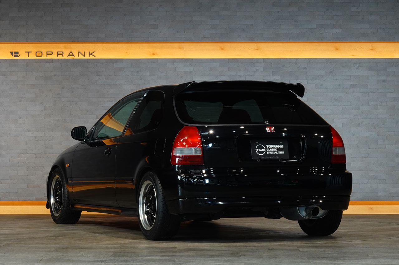 2000 Honda CIVIC TYPE R EK9 Civic Type-R, Factory Black Exterior Color-NH592P-, Enkei 15 Inch Wheels, Aftermarket Coilovers