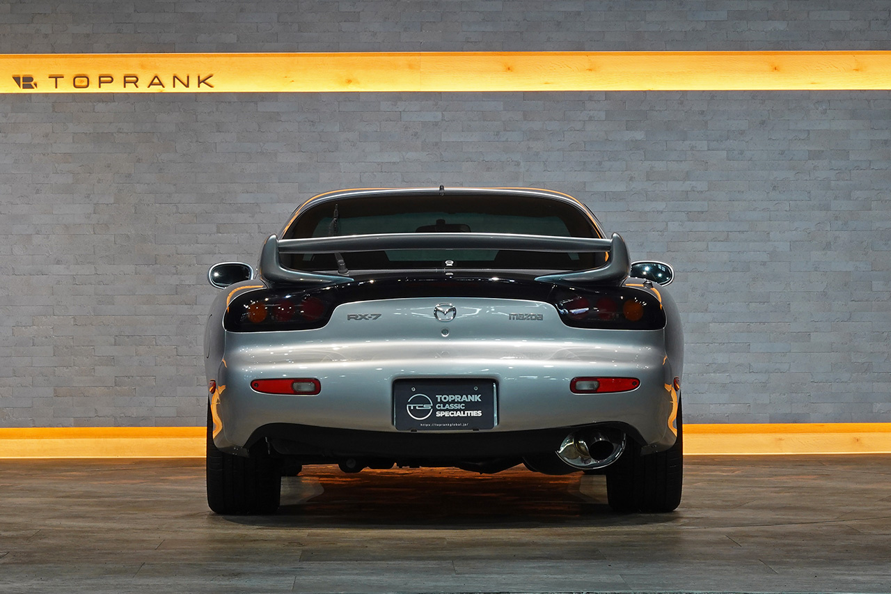 1999 Mazda RX-7 FD3S RX₋7 TYPE RS,  REAmemiya Dolphin Tail Muffler, Worksbell Quick Relase, MOMO Steering Wheel